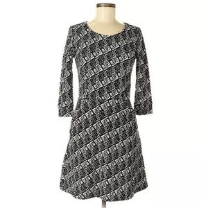 41 Hawthorn Stitch Fix Arava Print Dress Small S Black White
